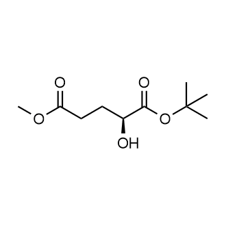 (S)5-甲基-2-羟基戊二酸-1-叔丁酯结构式