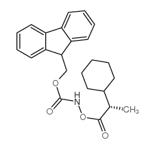 (S)-N-FMOC-氨基-2-环己基-丙酸结构式