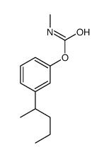 3-仲戊基苯基N-甲基氨基甲酸酯结构式