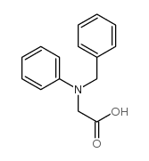 Glycine, N-phenyl-N-(phenylmethyl)- structure
