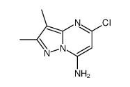 5-Chloro-2,3-dimethylpyrazolo[1,5-a]pyrimidin-7-amine结构式