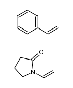 聚(乙烯基吡咯烷酮-co-苯乙烯)结构式