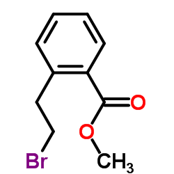 2-(2-溴乙基)苯甲酸甲酯结构式