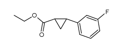 ethyl 2-(3-fluorophenyl)cyclopropane carboxylate Structure