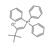 1-(Triphenylphosphoranylidene)-3,3-dimethyl-2-butanone Structure
