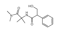 3-hydroxy-2-phenyl-N-[1-methyl-1-(N,N-dimethylcarbamoyl)ethyl]propanamide结构式