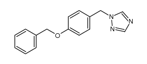 1-(4-benzyloxybenzyl)-1H-[1,2,4]triazole Structure