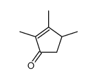 2,3,4-trimethylcyclopent-2-en-1-one结构式