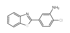 5-苯并噻唑-2-基-2-氯苯胺结构式