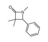 1,3,3-trimethyl-4-phenylazetidin-2-one Structure