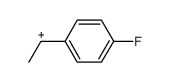 (p-fluorophenyl)methylcarbenium ion Structure
