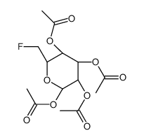TETRA-O-ACETYL-6-DEOXY-6-FLUORO-D-GLUCOPYRANOSE Structure