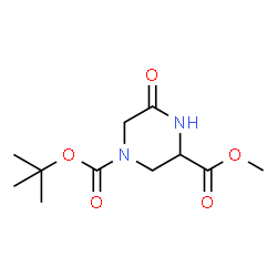 1-叔丁基3-甲基5-氧代哌嗪-1,3-二羧酸酯结构式