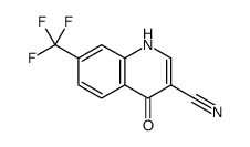 4-羟基-7-(三氟甲基)-3-喹啉甲腈结构式