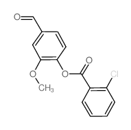 4-Formyl-2-methoxyphenyl 2-chlorobenzoate Structure