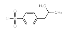 4-(2-methylpropyl)benzenesulfonyl chloride Structure