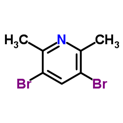 3,5-二溴-2,6-二甲基吡啶结构式