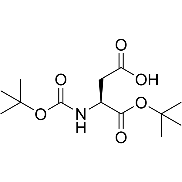 N-叔丁氧羰基-L-天冬氨酸 1-叔丁酯图片