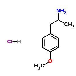 4-Methoxyamphetamine (hydrochloride) (exempt preparation) Structure