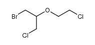 (β-bromo-β'-chloro-isopropyl)-(2-chloro-ethyl)-ether Structure