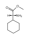 Cyclohexaneacetic acid, a-amino-, Methyl ester, (aR)- Structure