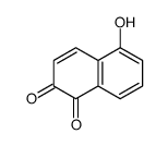 5-hydroxynaphthalene-1,2-dione结构式