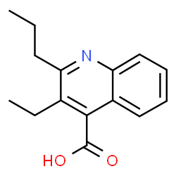 3-乙基-2-丙基-喹啉-4-羧酸结构式