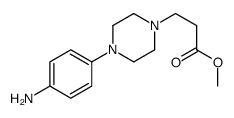 methyl 3-[4-(4-aminophenyl)piperazin-1-yl]propanoate结构式