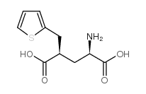 (2R,4r)-2-氨基-4-噻吩-2-甲基戊二酸结构式