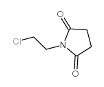 2,5-Pyrrolidinedione,1-(2-chloroethyl)- Structure