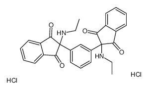 2-(ethylamino)-2-[3-[2-(ethylamino)-1,3-dioxoinden-2-yl]phenyl]indene-1,3-dione,dihydrochloride结构式