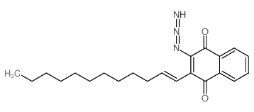 1,4-Naphthalenedione,2-azido-3-(1-dodecen-1-yl)-结构式