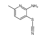 2-Amino-3-thiocyanato-6-picoline Structure