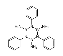 B-triamino N-triphenyl borazine Structure