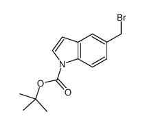 TERT-BUTYL 5-(BROMOMETHYL)-1H-INDOLE-1-CARBOXYLATE Structure