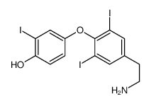 4-[4-(2-aminoethyl)-2,6-diiodophenoxy]-2-iodophenol结构式