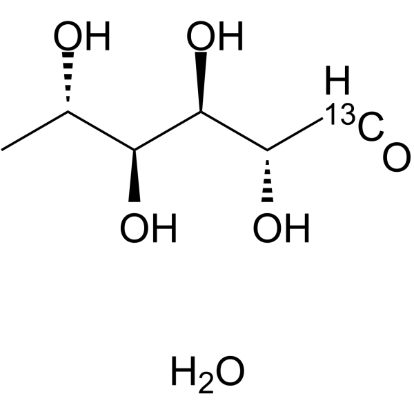 Rhamnose-13C monohydrate Structure