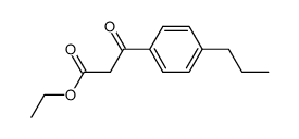 ethyl 3-oxo-3-(4-propylphenyl)propanoate structure