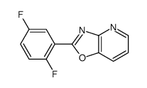 2-(2,5-difluorophenyl)-[1,3]oxazolo[4,5-b]pyridine Structure