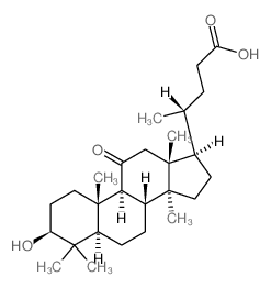Cholan-24-oicacid, 3-hydroxy-4,4,14-trimethyl-11-oxo-, (3b,5a)- (9CI)结构式