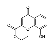 ethyl 8-hydroxy-4-oxochromene-2-carboxylate结构式