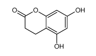 5,7-二羟基苯并二氢吡喃-2-酮结构式