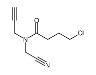 4-chloro-N-(cyanomethyl)-N-prop-2-ynylbutanamide Structure
