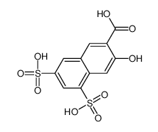 3-hydroxy-5,7-disulfonaphthalene-2-carboxylic acid Structure