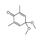 4,4-dimethoxy-2,6-dimethylcyclohexa-2,5-dien-1-one结构式