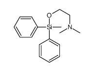 N,N-Dimethyl-2-[(methyldiphenylsilyl)oxy]ethanamine结构式