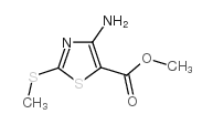 4-氨基-2-(甲硫基)噻唑-5-羧酸甲酯结构式