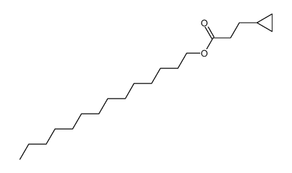tetradecyl 3-cyclopropanepropionate Structure
