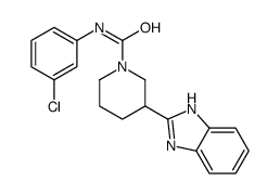 1-Piperidinecarboxamide,3-(1H-benzimidazol-2-yl)-N-(3-chlorophenyl)-(9CI)结构式