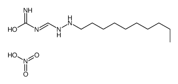 (2-decylhydrazinyl)methylideneurea,nitric acid Structure